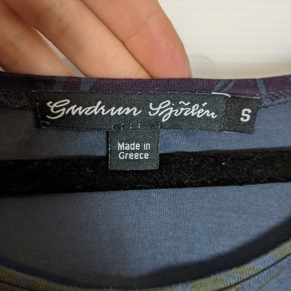 Gudrun Sjoden Floral Tunic Top Lagenlook S - Picture 4 of 7